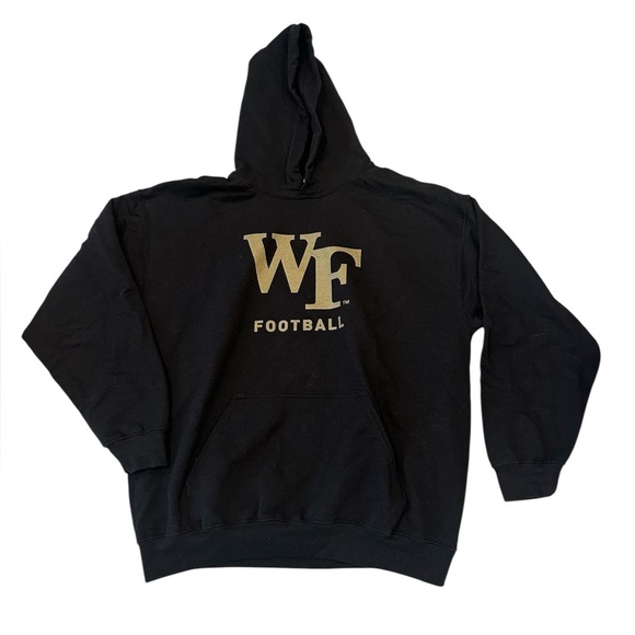 Wake Forest Football Black and Gold Hoodie Large - Picture 1 of 6